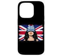 Greece Britain Flags Women Roots British Greek Heritage Case for iPhone 14 Pro