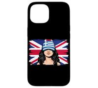 Greece Britain Flags Women Roots British Greek Heritage Case for iPhone 15