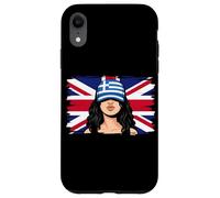 Greece Britain Flags Women Roots British Greek Heritage Case for iPhone XR