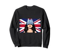 Greece Britain Flags Women Roots British Greek Heritage Sweatshirt