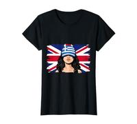 Greece Britain Flags Women Roots British Greek Heritage T-Shirt