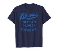 GREECE Cephalonia Coordinates Kefalonia Greek T Shirt T-Shirt