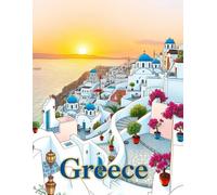 Greece Coloring Book: A Beautiful Greece Coloring Journey for Teens and Adults | Explore Ancient Ruins, Iconic Landmarks, and Scenic Views Through Art
