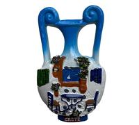 Greece Crete Fridge Magnet - Gr mphora with Sea - 3D Souvenir Magnet - Collectible Magnetic Decoration - Travel Gift Idea Collection L329