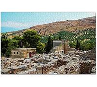 Greece Crete Knossos Jigsaw Puzzle For Adults 500 Piece Wooden Travel Gift Souvenir 52x38CM