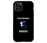Greece Distressed Flag Peloponnese Pride Case for iPhone 11 Pro