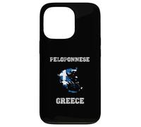 Greece Distressed Flag Peloponnese Pride Case for iPhone 13 Pro