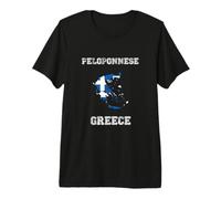Greece Distressed Flag Peloponnese Pride Premium T-Shirt
