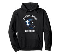 Greece Distressed Flag Thessaloniki Pride Pullover Hoodie