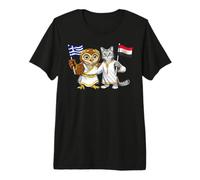 Greece Egypt Flag Gr gyptian Roots Gr gyptian Premium T-Shirt