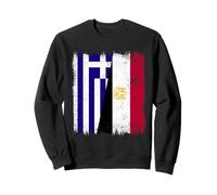Greece Egypt Half Flag Greek Egyptian Heritage Sweatshirt