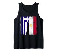 Greece Egypt Half Flag Greek Egyptian Heritage Tank Top