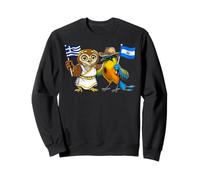 Greece El Salvador Flag Greek Salvadoran Roots Sweatshirt