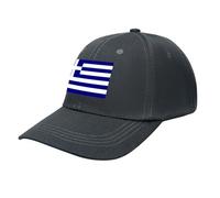 Greece Flag Baseball Cap,Summer Adjustable Classic Low Profile Hat for Men Women,The Ultimate Accessory for Outdoor Activies Dark Gray