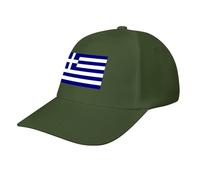 Greece Flag Baseball Cap,Summer Adjustable Classic Low Profile Hat for Men Women,The Ultimate Accessory for Outdoor Activies Army Green