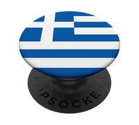 Greece Flag Colors Greek Gift for Greeks PopSockets Adhesive PopGrip