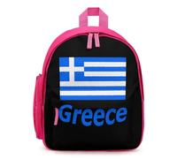Greece Flag Small Backpack Cute Mini Shoulder Bag 12.6 × 9.4 × 5.9 Inches Daypack