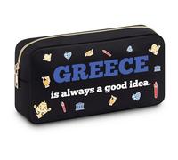 Greece Gift Greece Makeup Bag Inspirational Gifts for Women Traveller Funny Cosmetic Bag Greece Travel Essentials Greece Travel Toiletry Bag for Her Friends BFF Christmas Birthday Gift