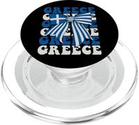 Greece Greek Pride Coquette Bow Flag PopSockets PopGrip for MagSafe