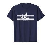 Greece Greek Sailing Boat T-Shirt Vintage 70s Graphic Tee T-Shirt