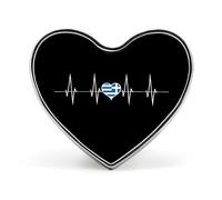Greece Heartbeat Cute Greek Flag Heart Badge Cute Lapel Pins Personalized Button Brooch for Clothing Bag Accessories