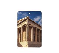 Greece History Building Car Air Fresheners Cards 4 Pcs Long Lasting Car Fresheners Gifts for Men Women Auto Aromatherapy Tablets Hanging Scented Card Rearview Mirror Pendant - Lavender Scent