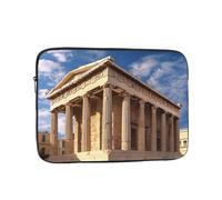 Greece History Building Laptop Case 10 inch, TSA Laptop Sleeve Shockproof Protective Notebook Case Water Resistant Computer Carrying Cover Briefcase Handbags Men Women Computer Bag