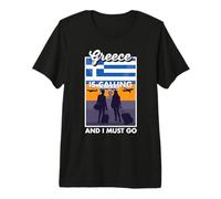 Greece is Calling and I Must Go Travel Greece Premium T-Shirt