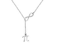 Greece Letter Pi Sign Infinity Charm Bracelet Back to School Gift (necklace)