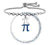 Greece Letter Pi Sign Infinity Charm Bracelet Back to School Gift (pi bracelet)
