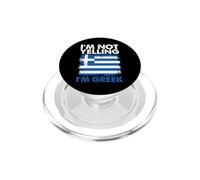 Greece Lover Greek Pride Funny I'm Not Yelling I'm Greek PopSockets PopGrip for MagSafe