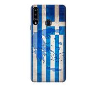 Greece Map Football Soccer Flag Case Cover For Samsung Galaxy A20s