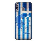 Greece Map Football Soccer Flag Case Cover For Samsung Galaxy A30