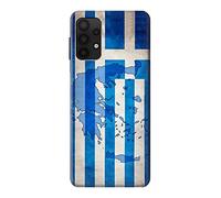 Greece Map Football Soccer Flag Case Cover For Samsung Galaxy A32 4G