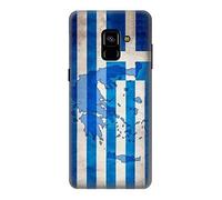 Greece Map Football Soccer Flag Case Cover For Samsung Galaxy A8 Plus (2018)