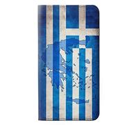 Greece Map Football Soccer Flag PU Leather Flip Case Cover For Samsung Galaxy A3 (2017)
