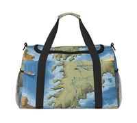 Greece Map Print Daily essentials Large Capacity Hand Carry Bag for Weekend Getaways style Bags