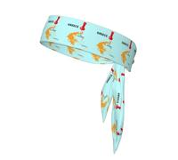 Greece Map Print Head Tie Headbands, Ninja Karate Tie, Athletic Sweatbands,Sweat Wicking Workout Head Band