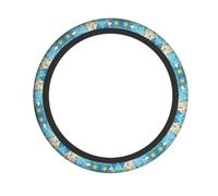 Greece Map Print Steering Wheel Cover Elastic Protector