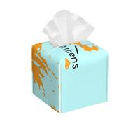 Greece Map Print Tissue Box Cover, Leather Tissue Holder Decorative Tissue Box Holder For Kitchen, Bathroom