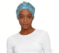 Greece Map Print Universal Elastic Headscarf Hat Lightweight Breathable Women's Fashion Head Wrap