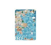 Greece Map Printing Fashion Car Air Freshener Cards 10 Pcs Car Scented Hanging Sheets