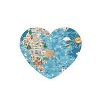 Greece Map Printing Fashion Car Air Freshener Cards 10 Pcs Car Scented Hanging Sheets