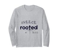 Greece Rooted in Jesus Christian Art Long Sleeve T-Shirt