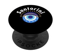 Greece Santorini Cat Sketch/Santorini PopSockets Adhesive PopGrip