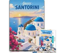 Greece Santorini Travel Adult Jigsaw Puzzle 1000pcs (70x50cm) Challenge