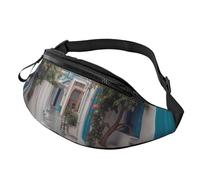 Greece Street Fanny Pack for Men Women Fashion Waist Packs Adjustable Crossbody Bags Everywhere Belt Bag