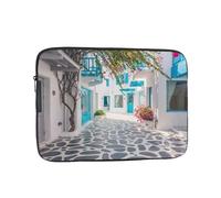 Greece Street Print Laptop Sleeve Fashion Lightweight Laptop Case Computer Bag For 10-17 Inch Notebook Tablet 10 inch