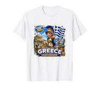 Greece T-Shirt, Gr lag Map Graphic Tee for Greece Lovers T-Shirt