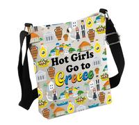 Greece Travel Gift Hot Girls Go to Greece Crossbody Bag Greece Lover Gift Greece Souvenirs Gift for Her (GreeceBag)